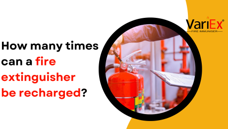 How many times can a fire extinguisher be recharged?